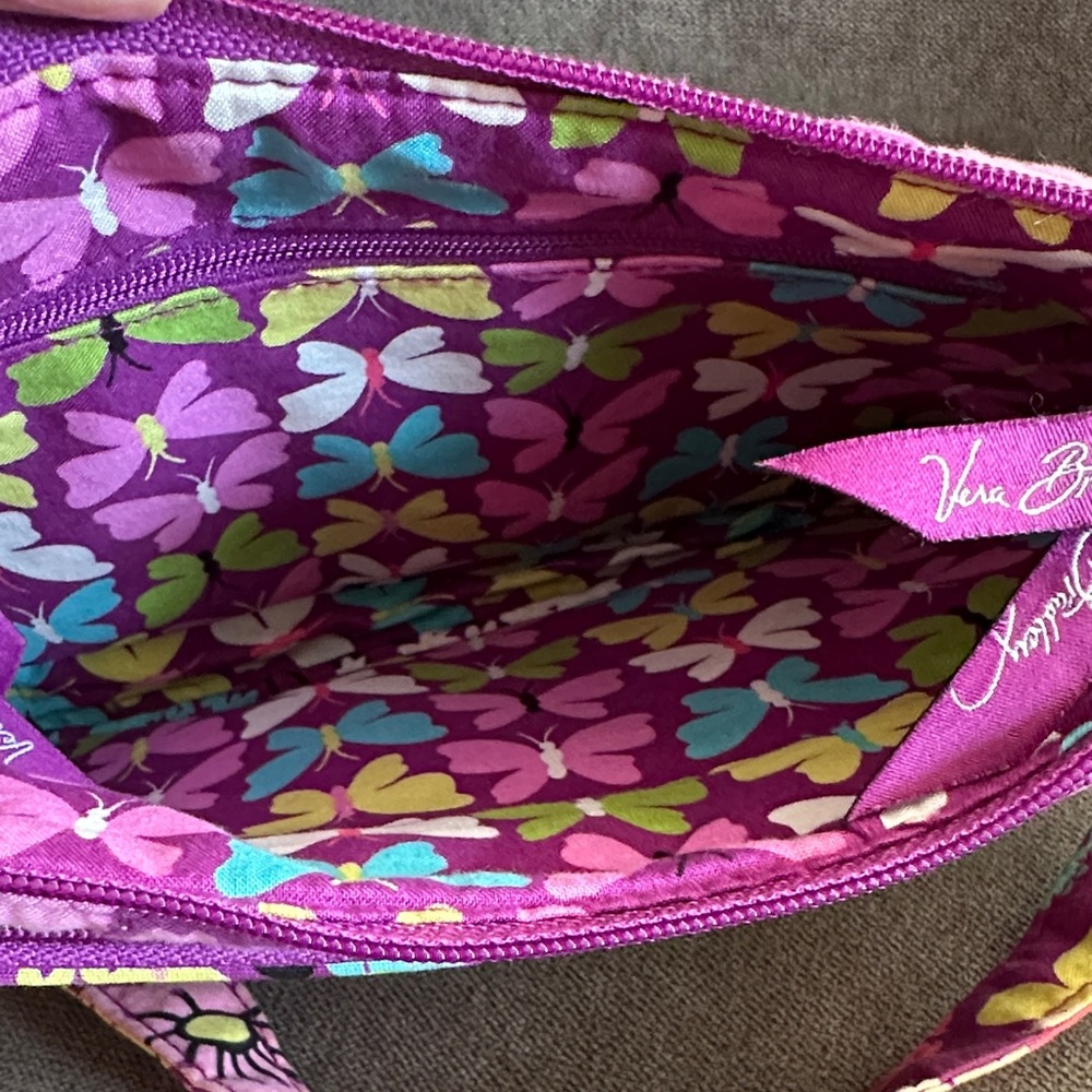 Vera Bradley Flutterby Pattern Crossbody Shoulder Bag - Picture 5 of 6